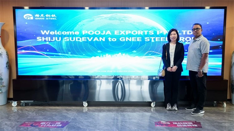 GNEE STEEL welcomes professional inspections from Indian customers GNEE STEEL welcomes professional inspections from Indian customers